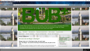 Bildzitat Screenshot des Blogs von Bürger für Überlingen e. V. BÜB+: Hier arbeiten Profis, die einen gut les- und navigierbaren Blog mit stets aktuellen Nachrichten, Infos und Dokumentationen betreiben. BEISPIELHAFT! 